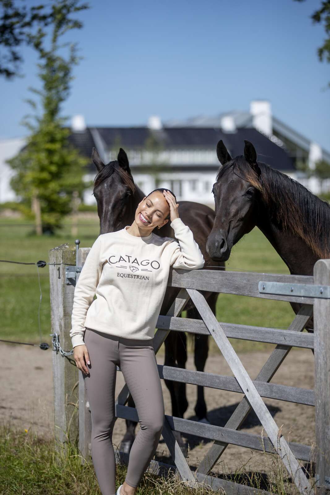 Catago River ridtights med belteløkke Fullgrip