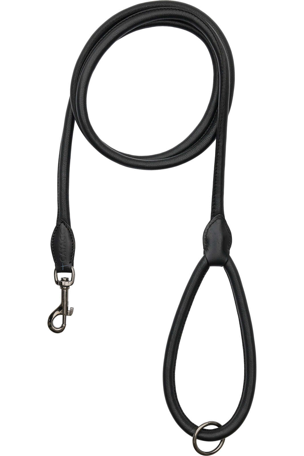 CATAGO Leather round dog lead 2m