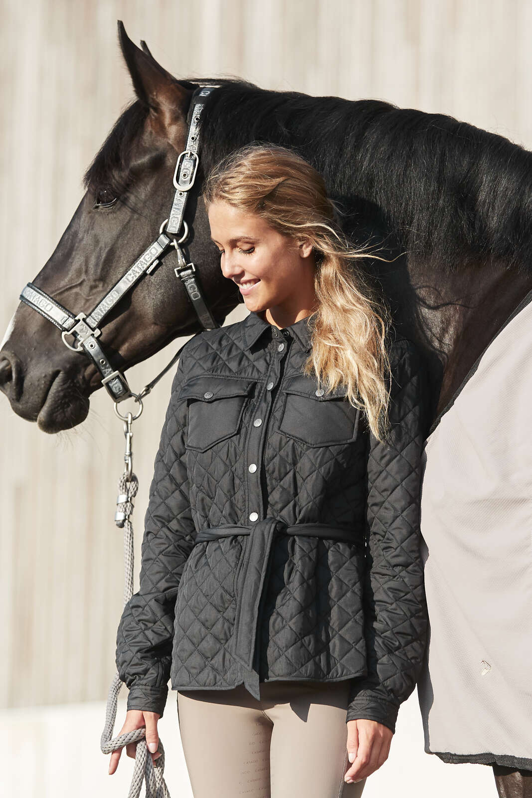 CATAGO Pearl quilted riding jacket