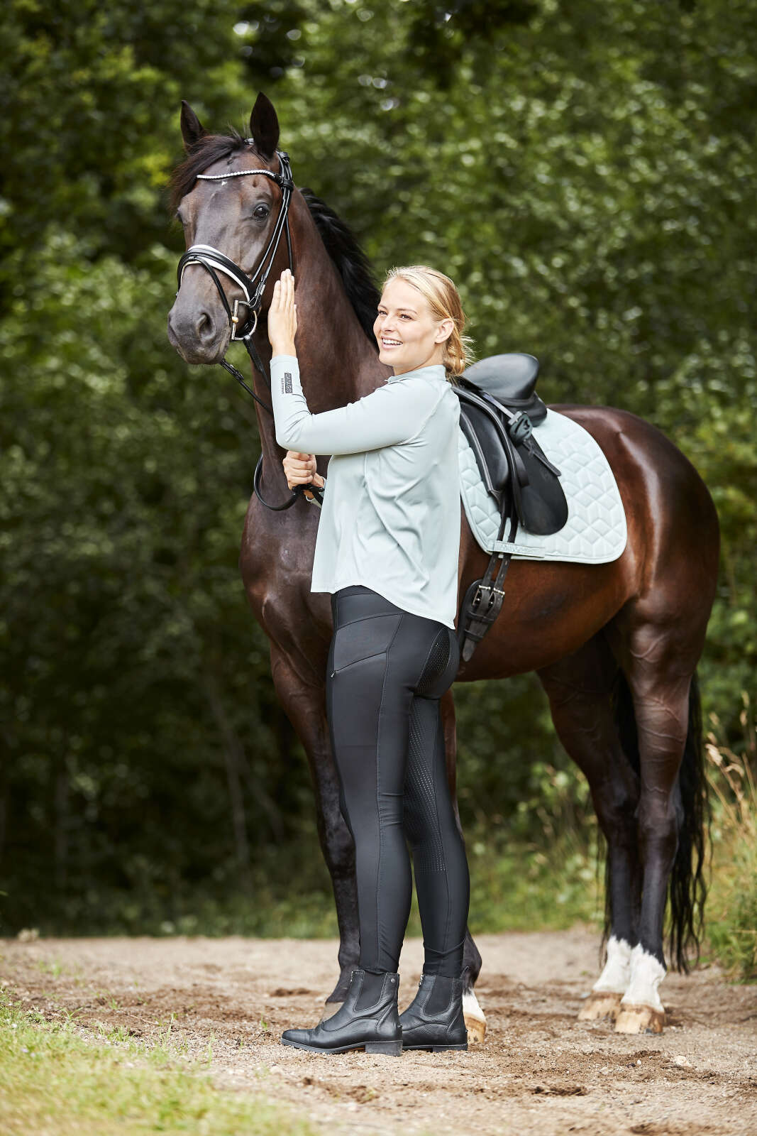CATAGO Troy-tights med høy midje og full grip ridtights