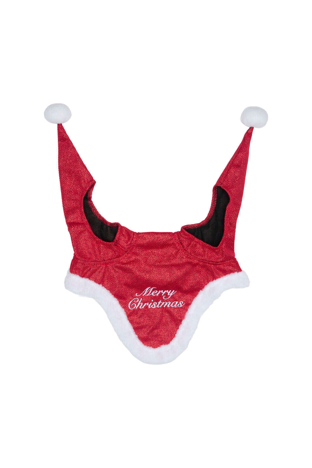 Horse Guard-Weihnachtsmannmütze mit Glitzer für Pferd