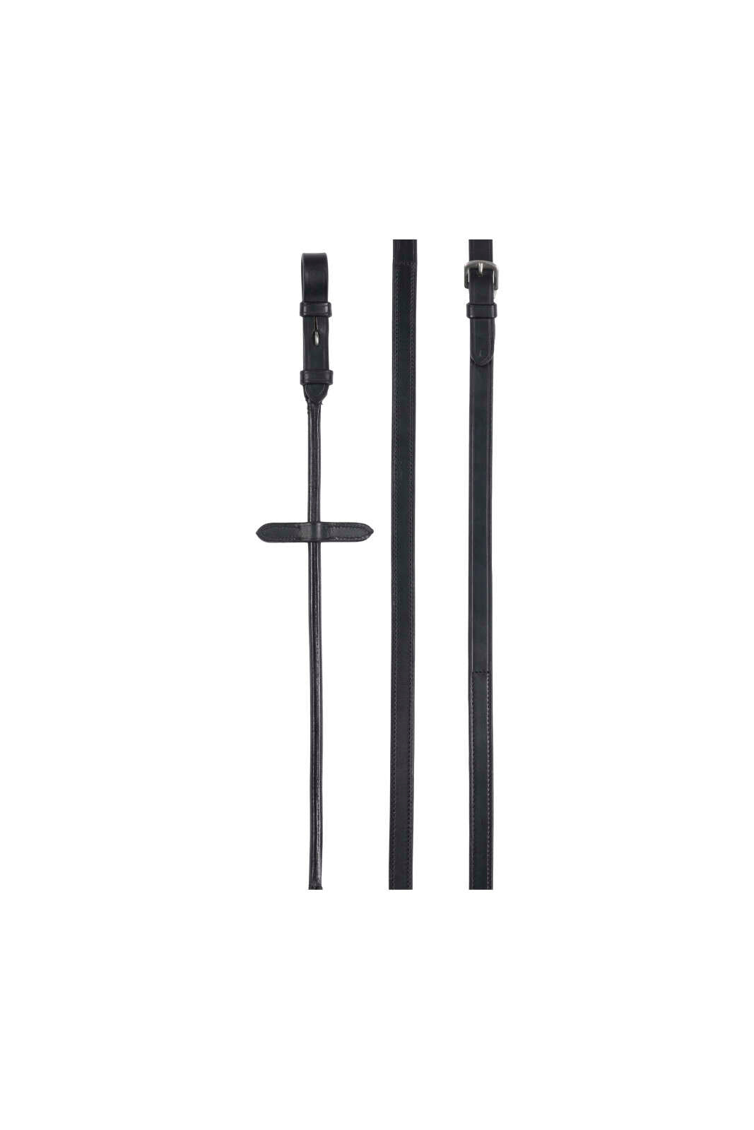 Horse Guard rolled leather/rubber reins