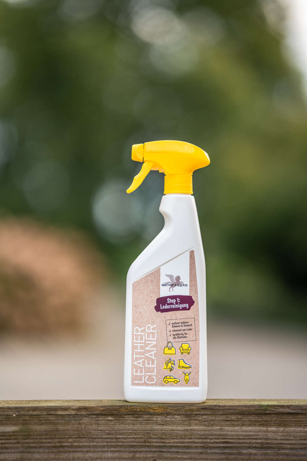 Bense & Eicke Leather cleaning - step 1