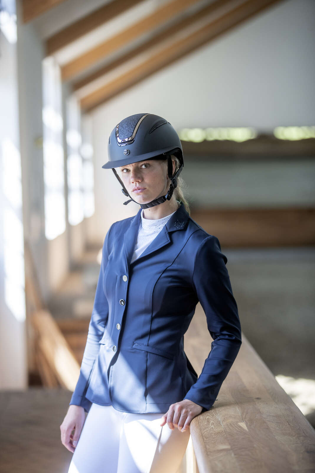 Equipage Monroe show jacket with rhinestone details