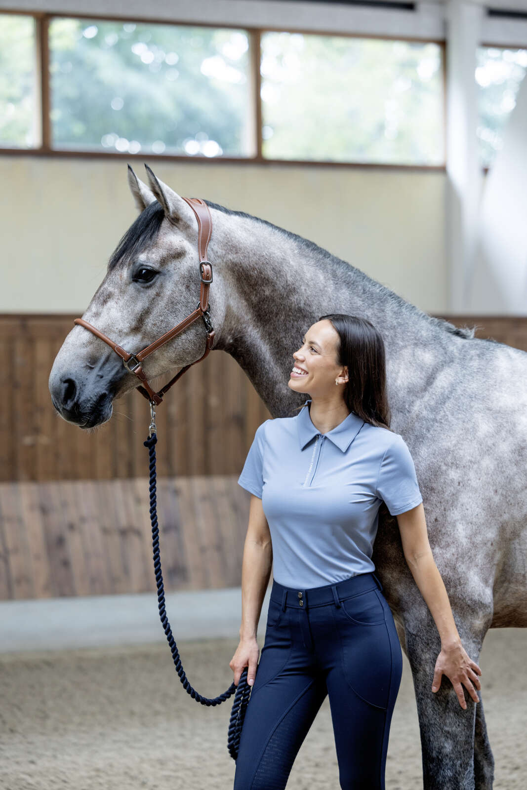 Catago Nash zip polo kortærmet ridebluse