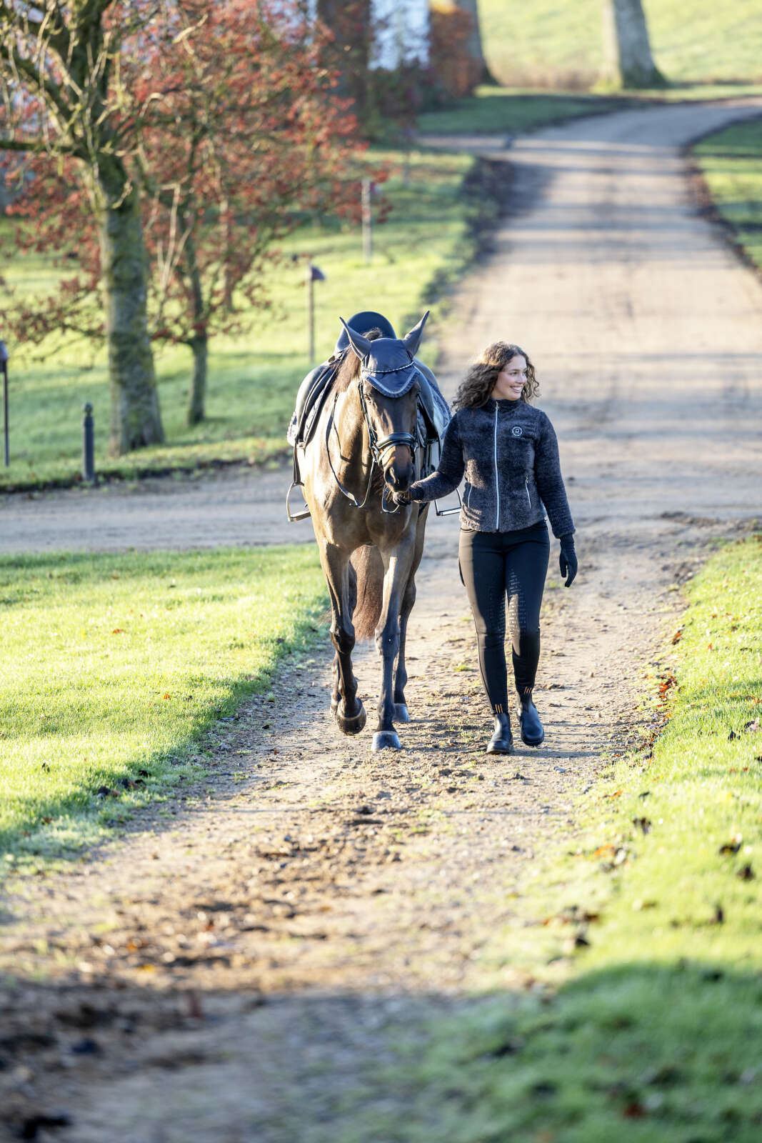 Equipage Vinnie teddyjakke med lynlås til børn