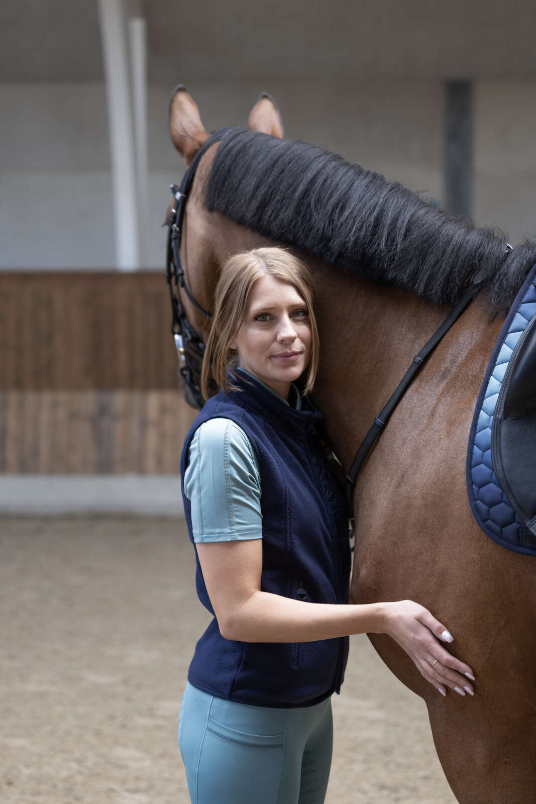 Equipage Aria fleece ridevest