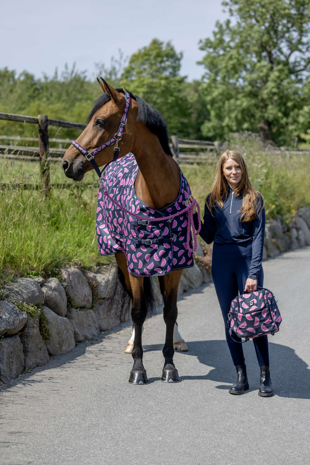 Equipage Melon grooming bag