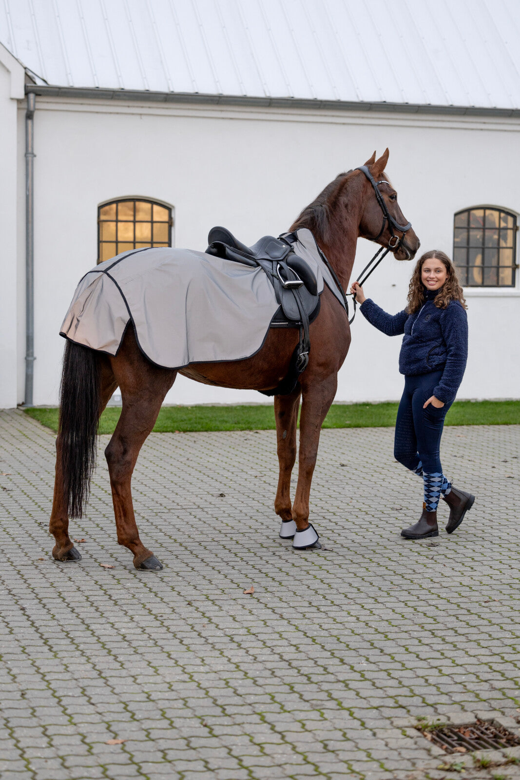 HorseGuard Totally reflex ridtäcke med sadeluttag