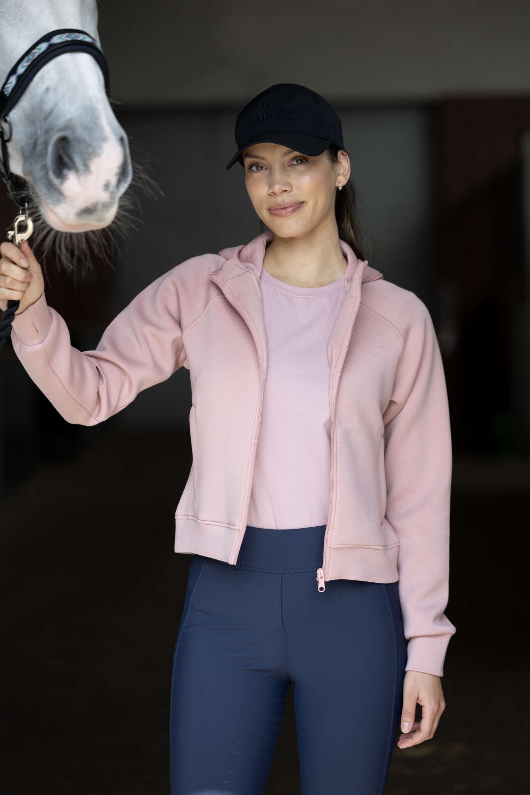 Catago Amara hoodie med dragkedja