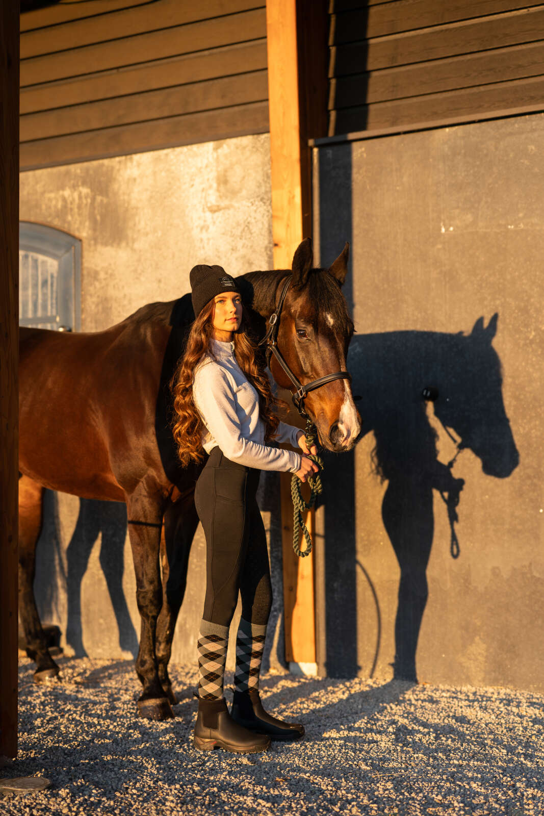 Equipage Shimmer half-zip langærmet ridebluse