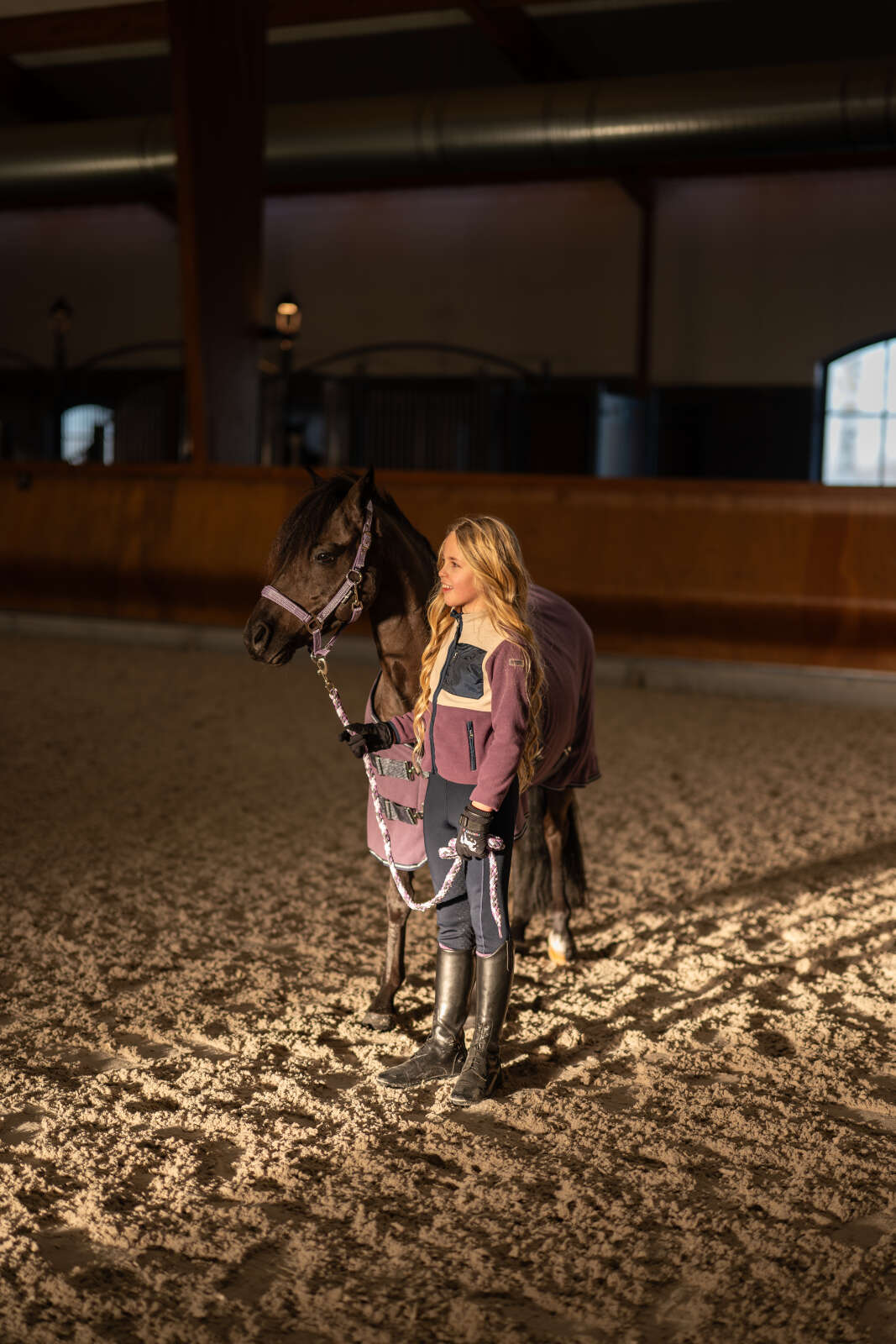 Equipage Minna zip fleece ridjacka för barn