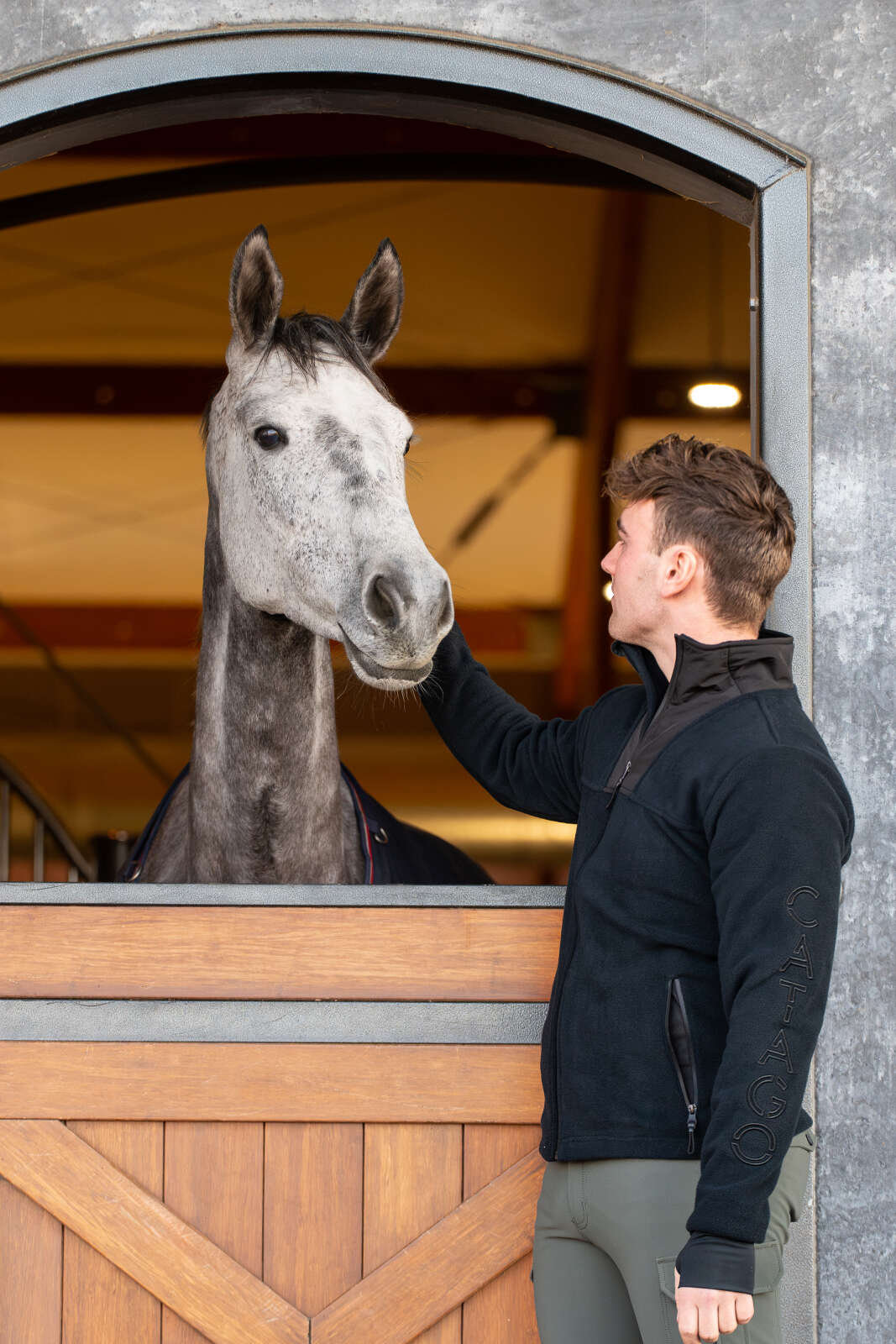 CATAGO MEN Aiden Zipped polarfleece riding jacket