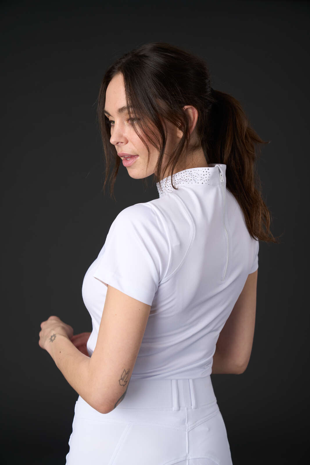 Equipage Tessa kortærmet stævnebluse