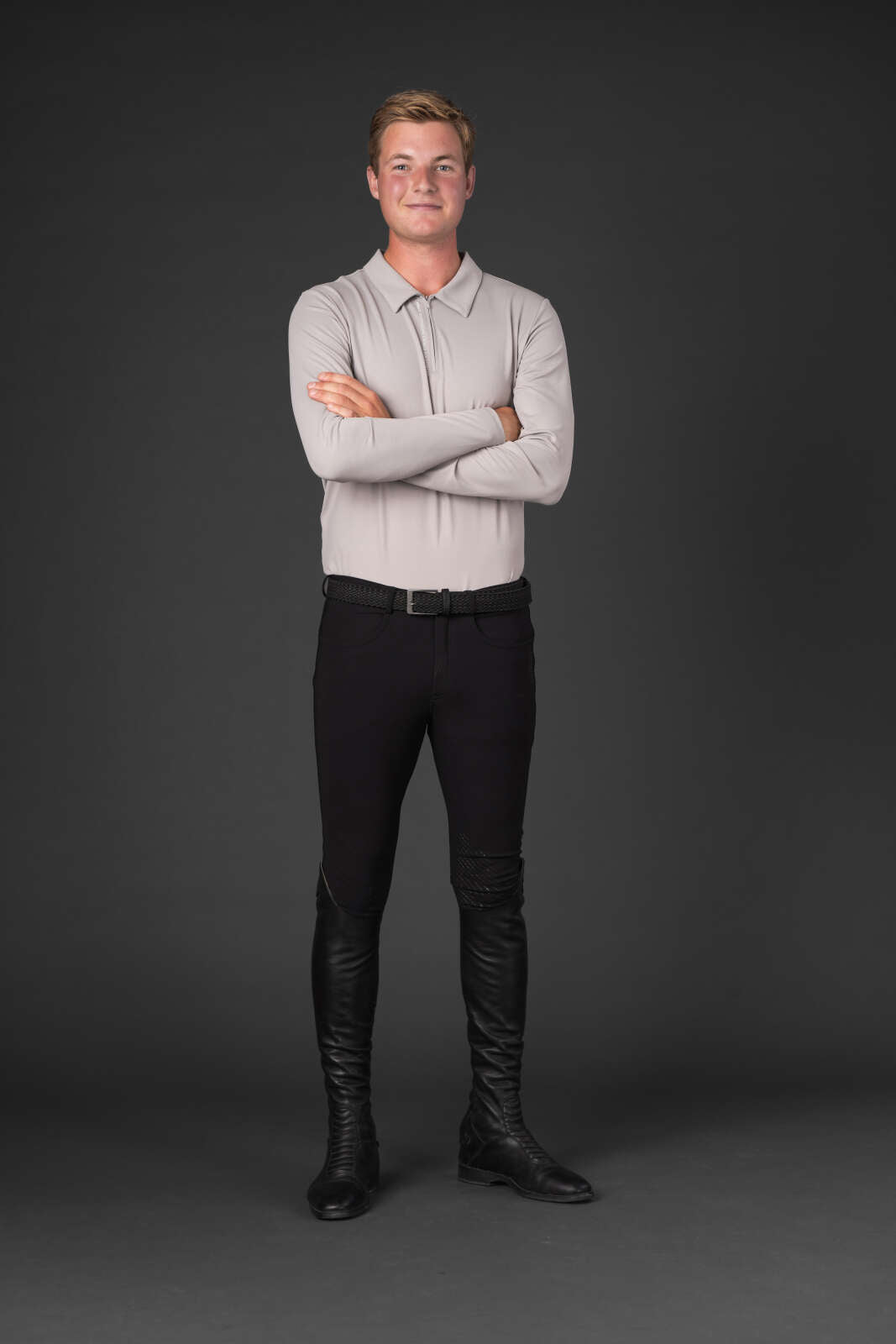 CATAGO MEN Victor langærmet zip polo