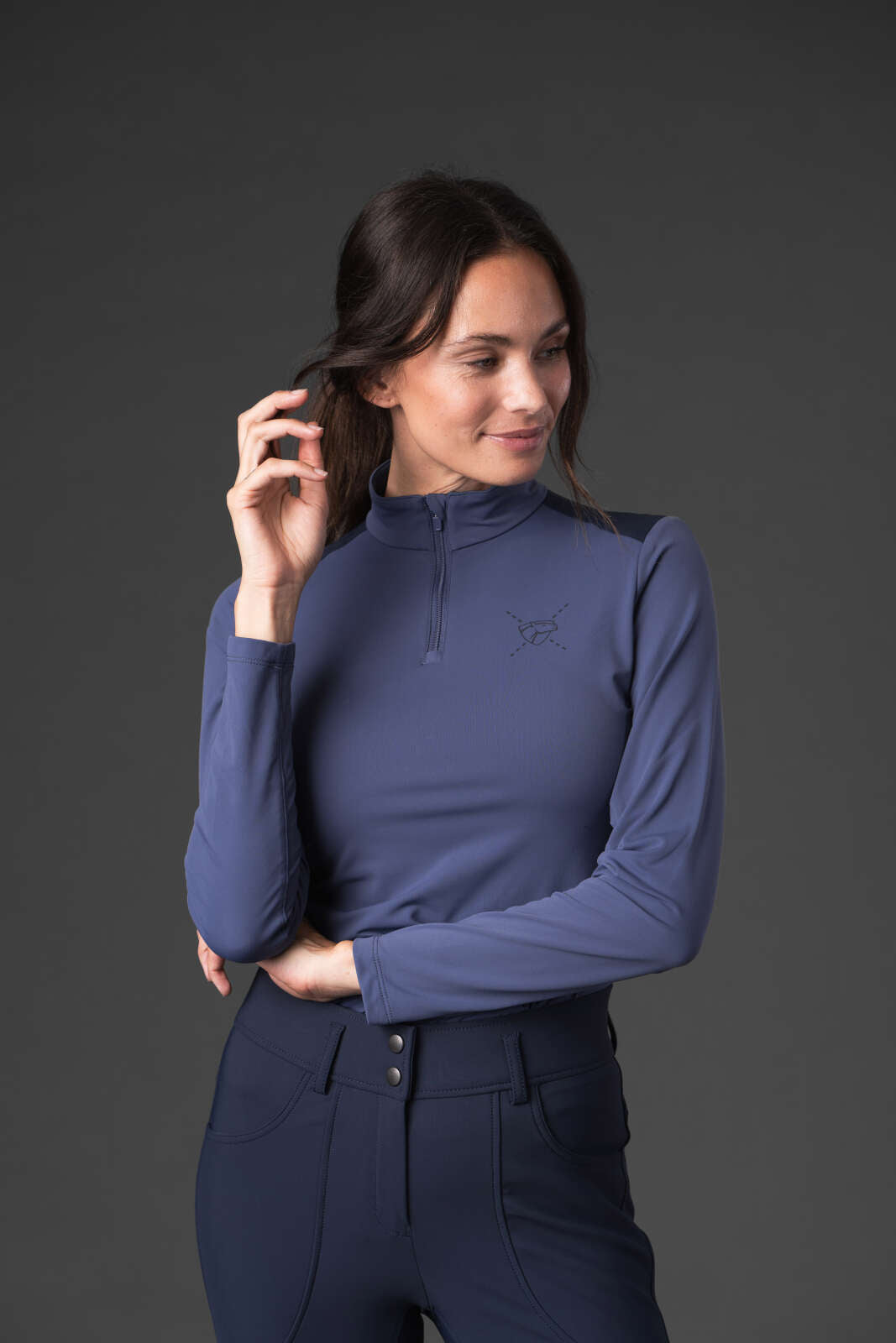 CATAGO Vivian Pullover med half-zip