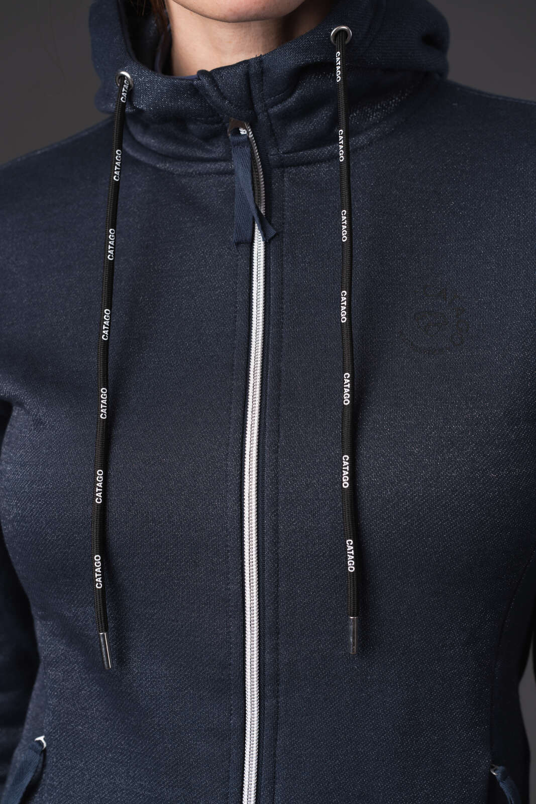 CATAGO Natalie hoodie med lynlås