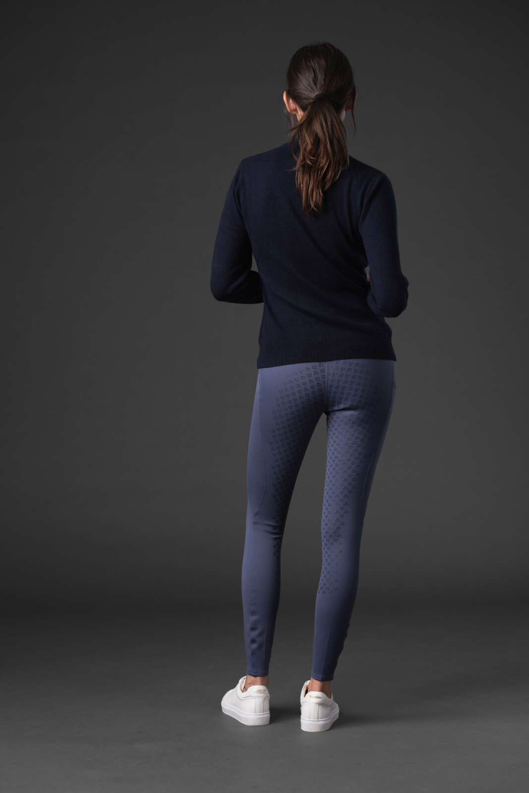 CATAGO Victoria strikket ridebluse med half-zip