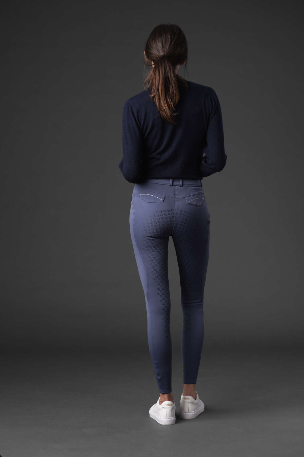 CATAGO Victoria strikket ridebluse med half-zip