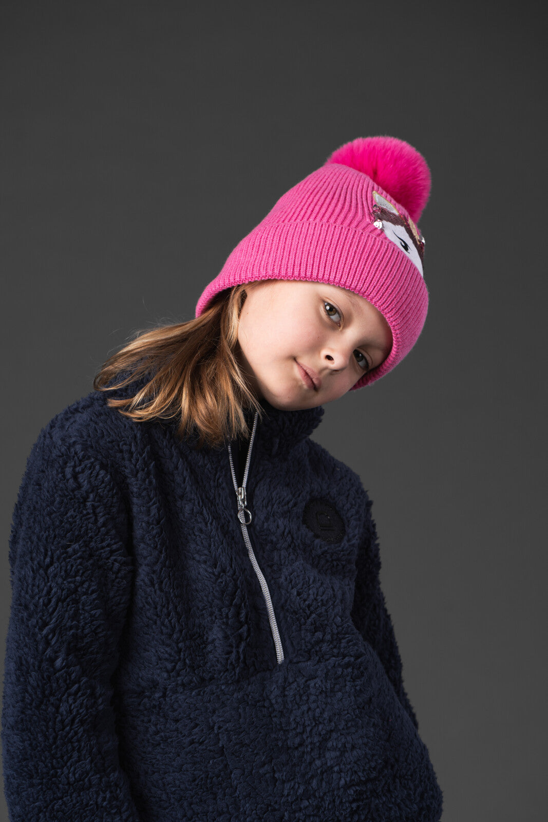 Equipage Veronika Teddy Half-zip Kinderpullover