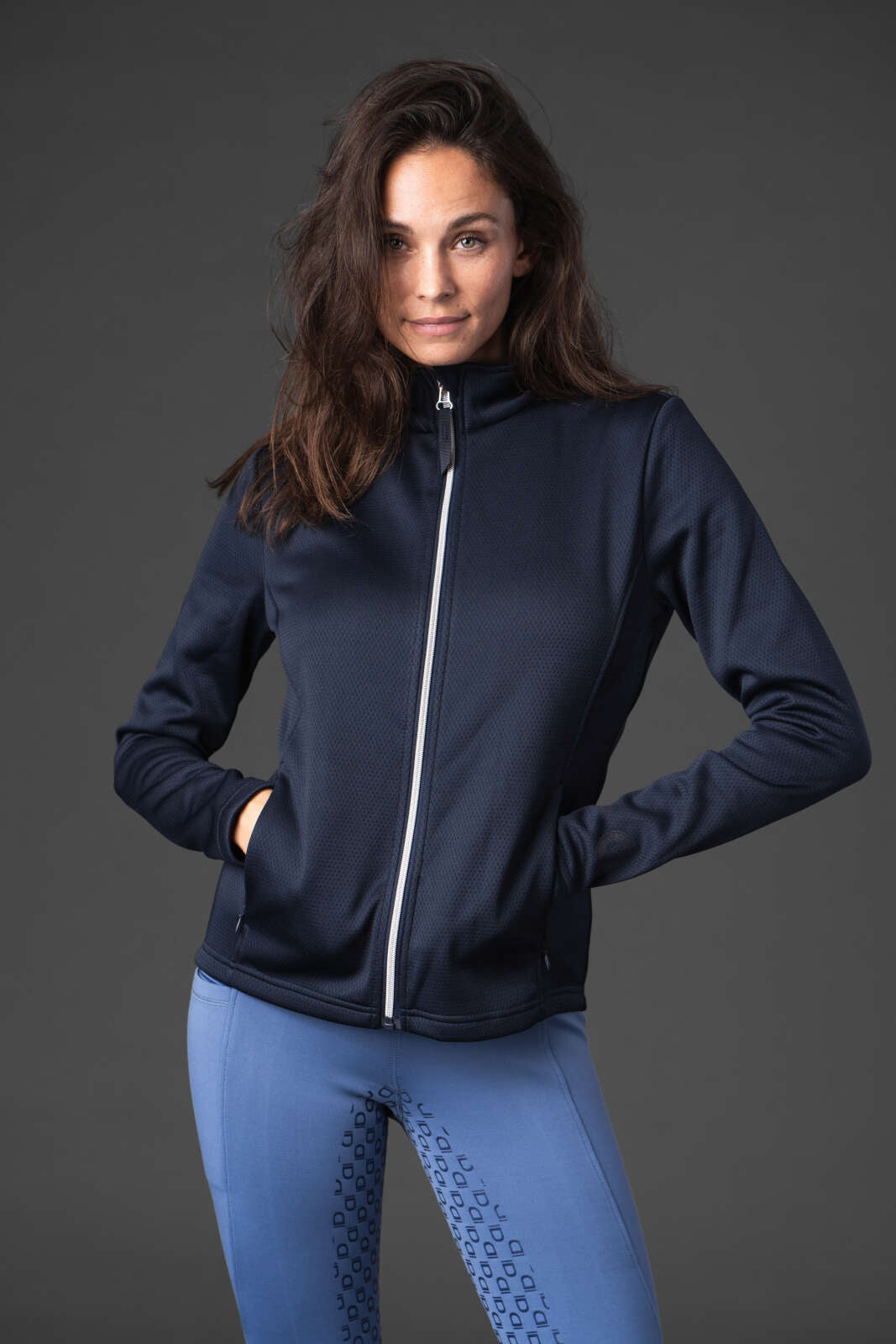 Equipage Vanabe cardigan med lynlås