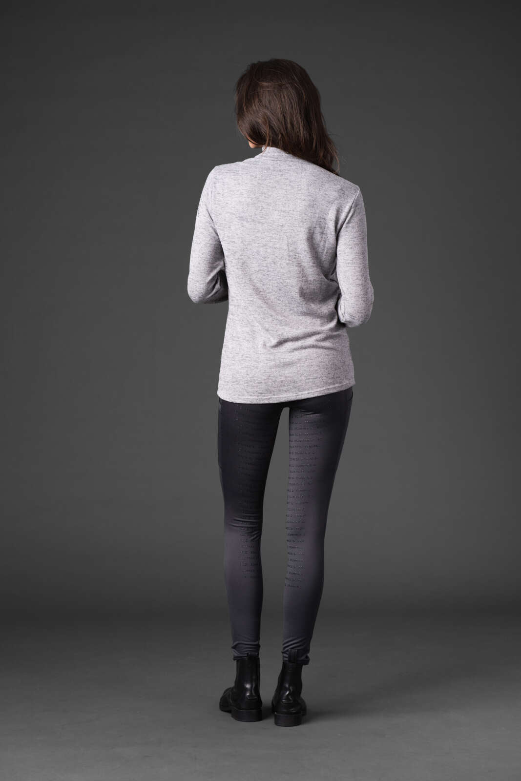 Equipage Stacey langærmet half-zip rideshirt