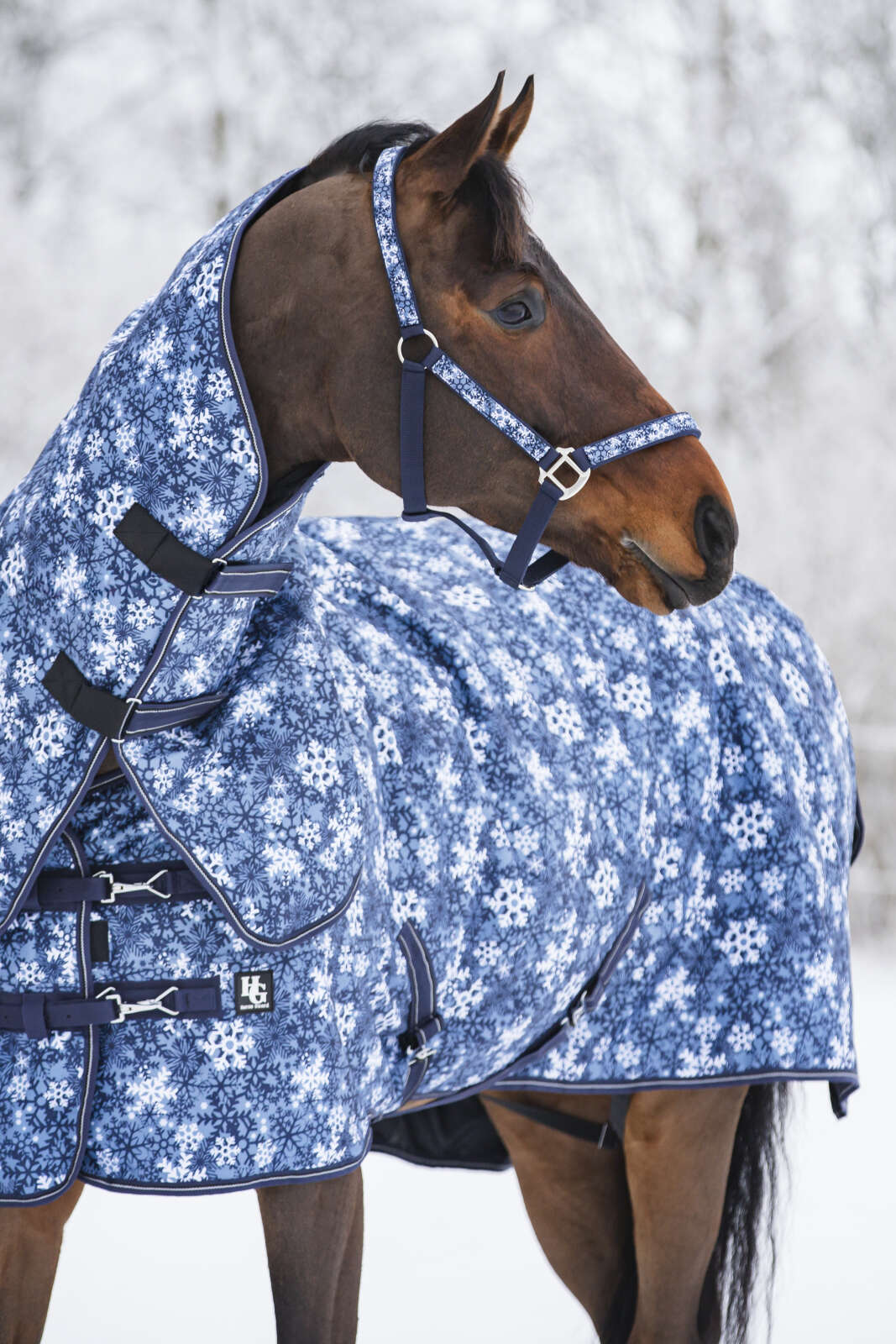 Horse Guard Snowflake 1200D-dekken, 200 g, avtakbar hals