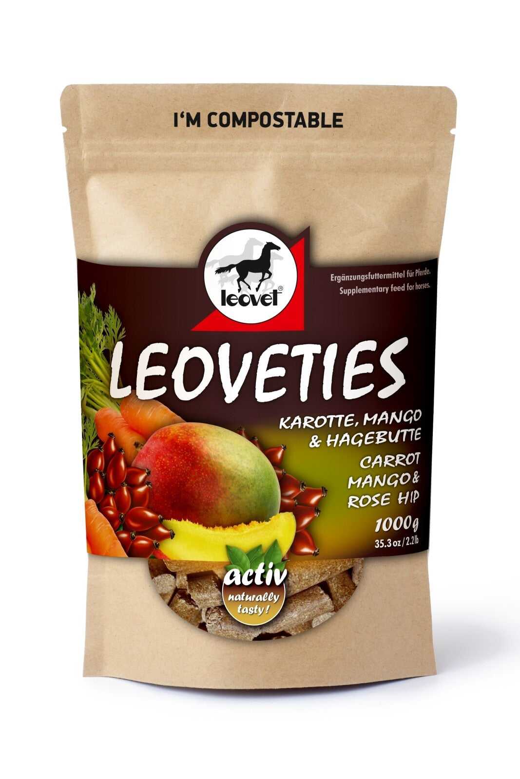 Leovet leoveties Carrot, Mango & Rose Hip