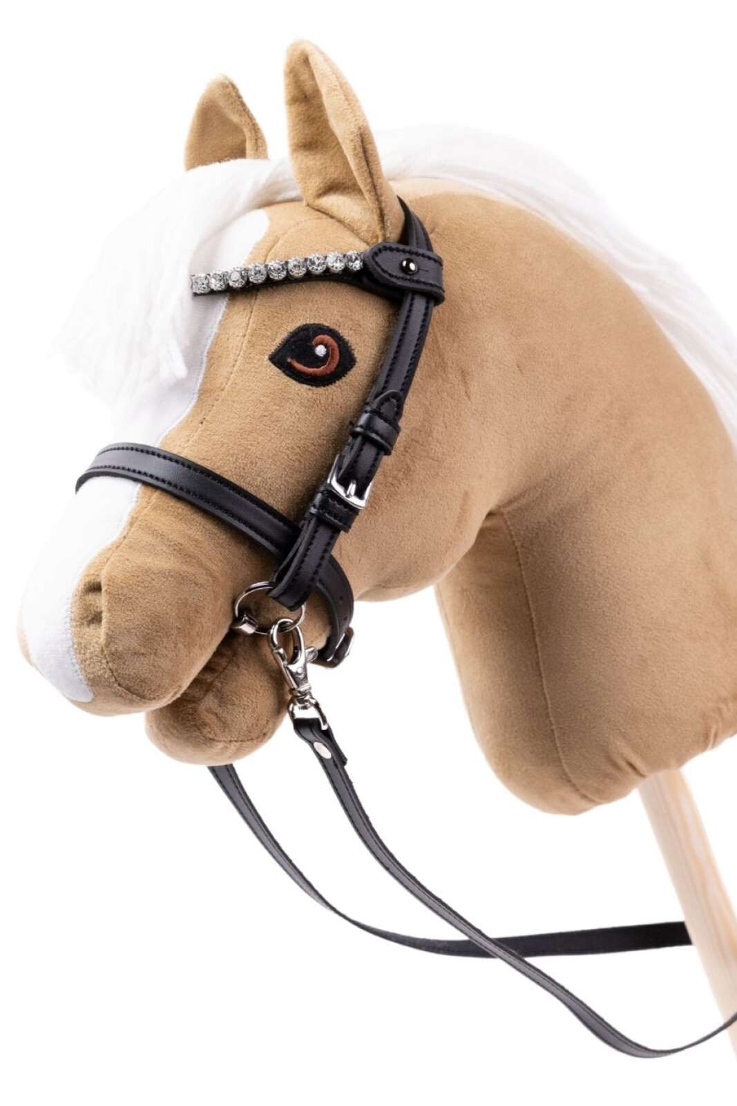 My Hobby Horse Träns, svart med silverstenar