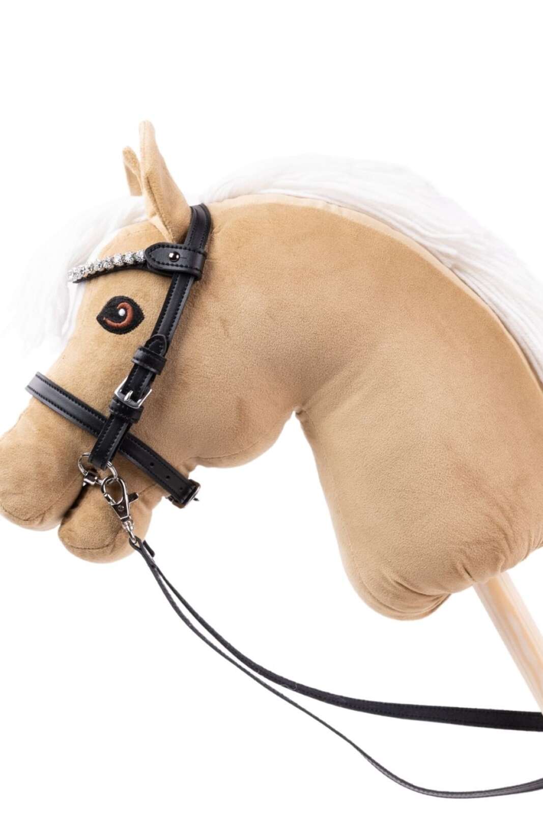 My Hobby Horse Träns, svart med silverstenar