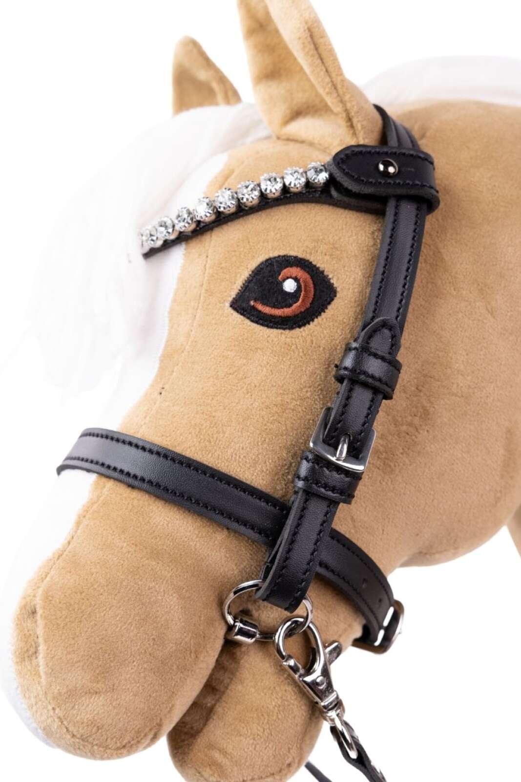 My Hobby Horse Träns, svart med silverstenar