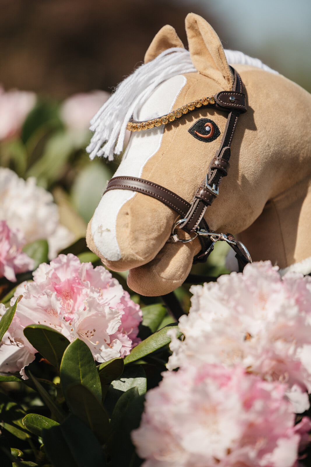 My Hobby Horse Trense brun, med guldsten