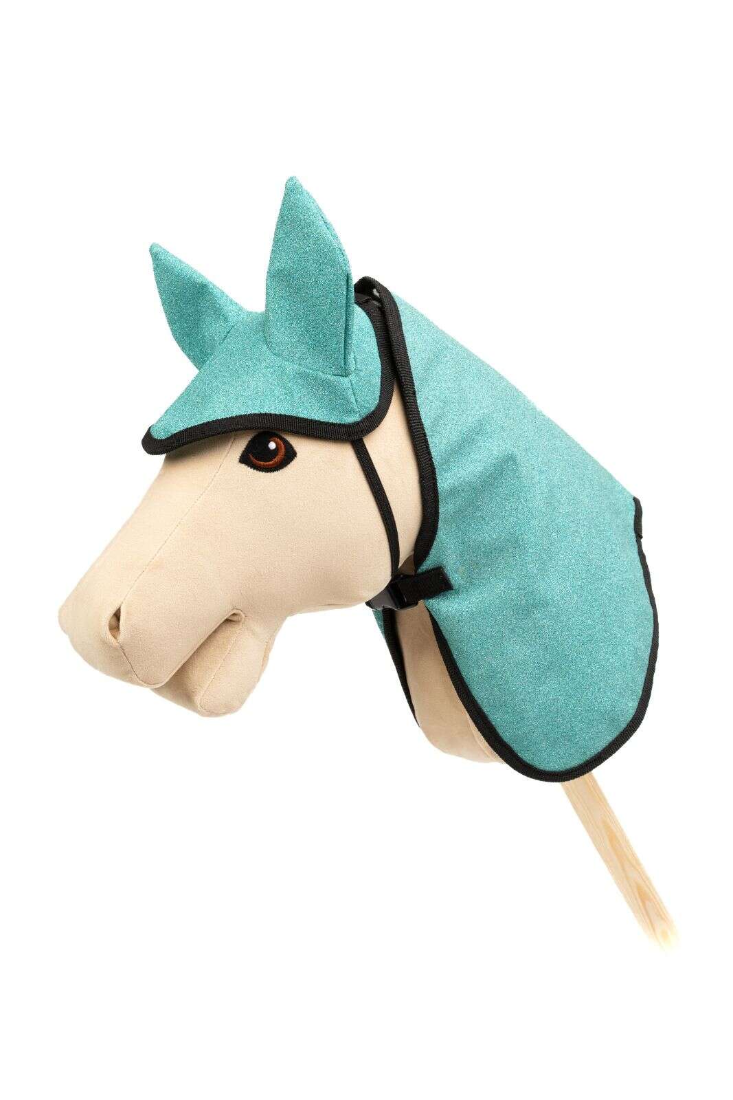 My Hobby Horse Täcke & Huva, blå glitter