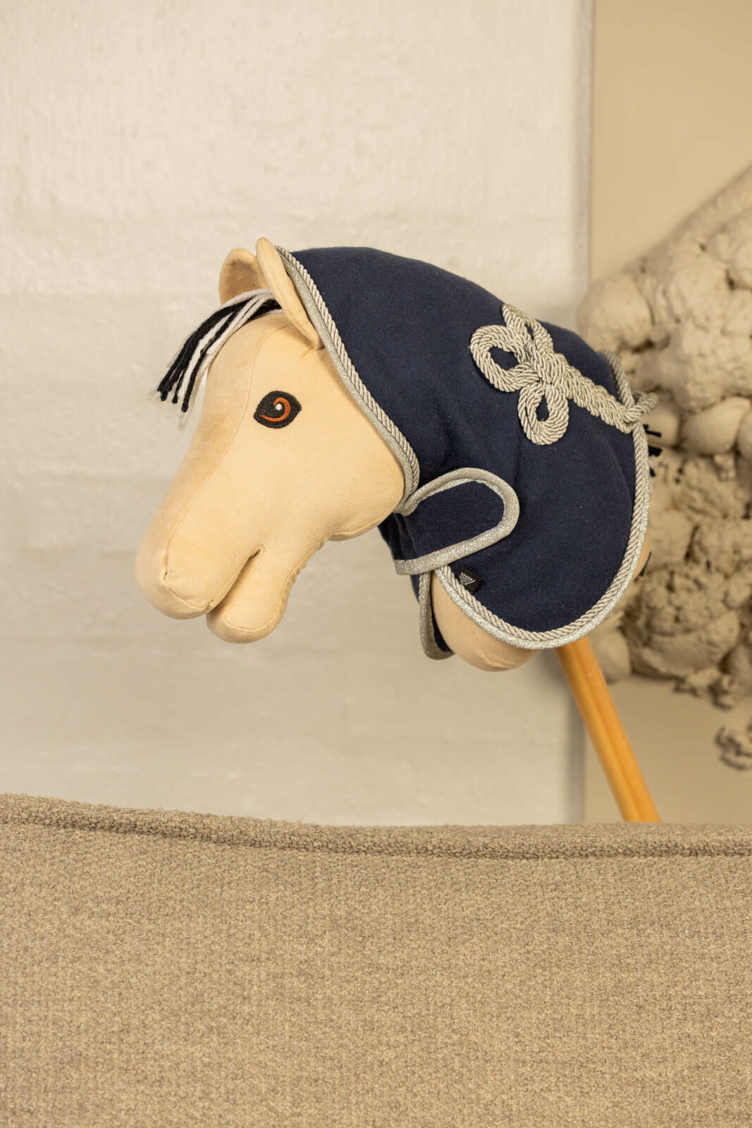 My Hobby Horse fleece rug, navy