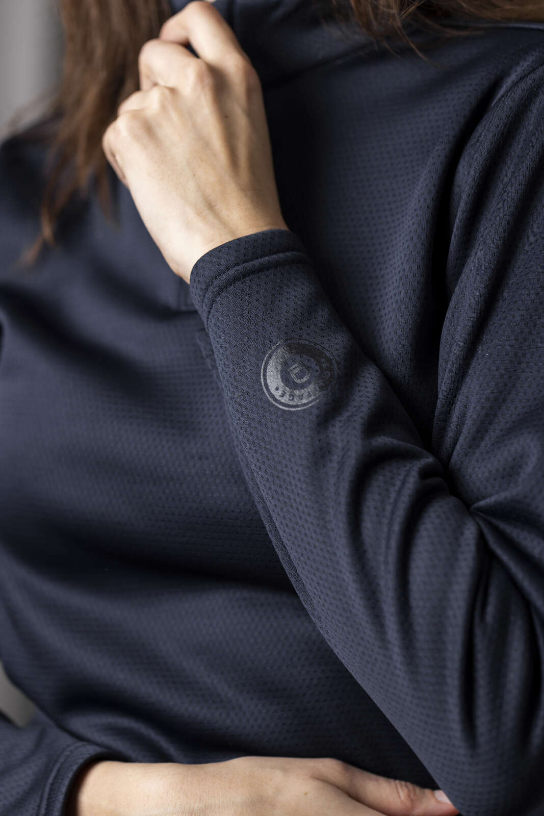 Equipage Scarlet half-zip langærmet ridebluse