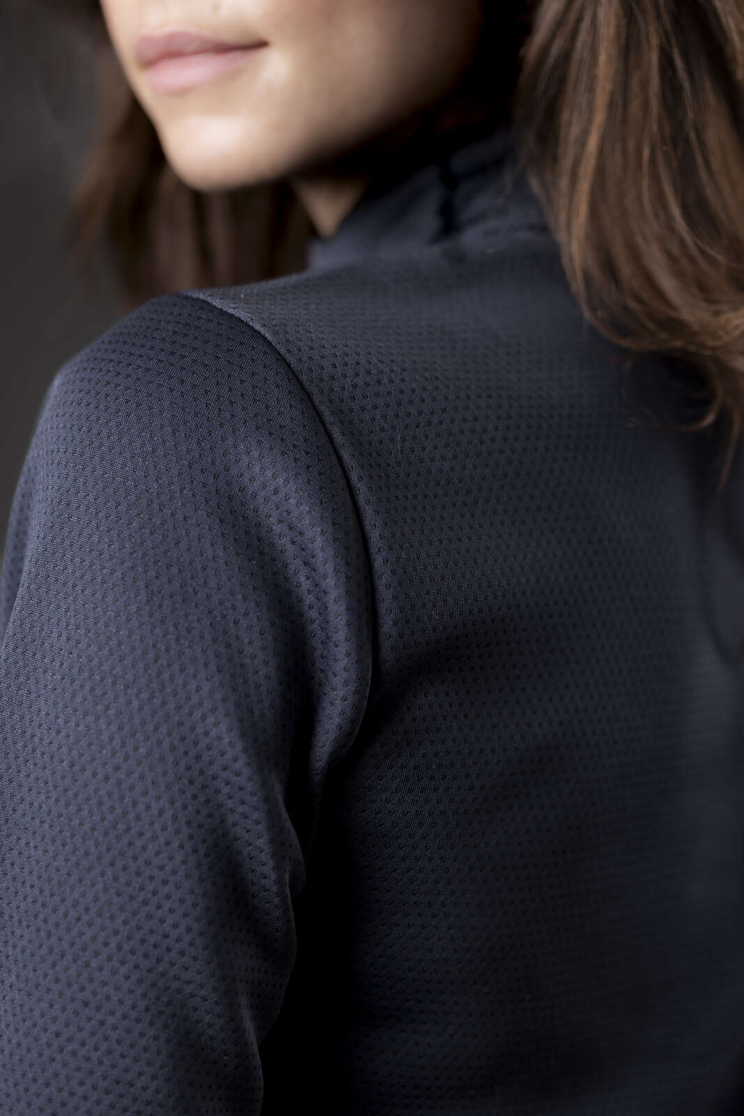 Equipage Scarlet half-zip langærmet ridebluse