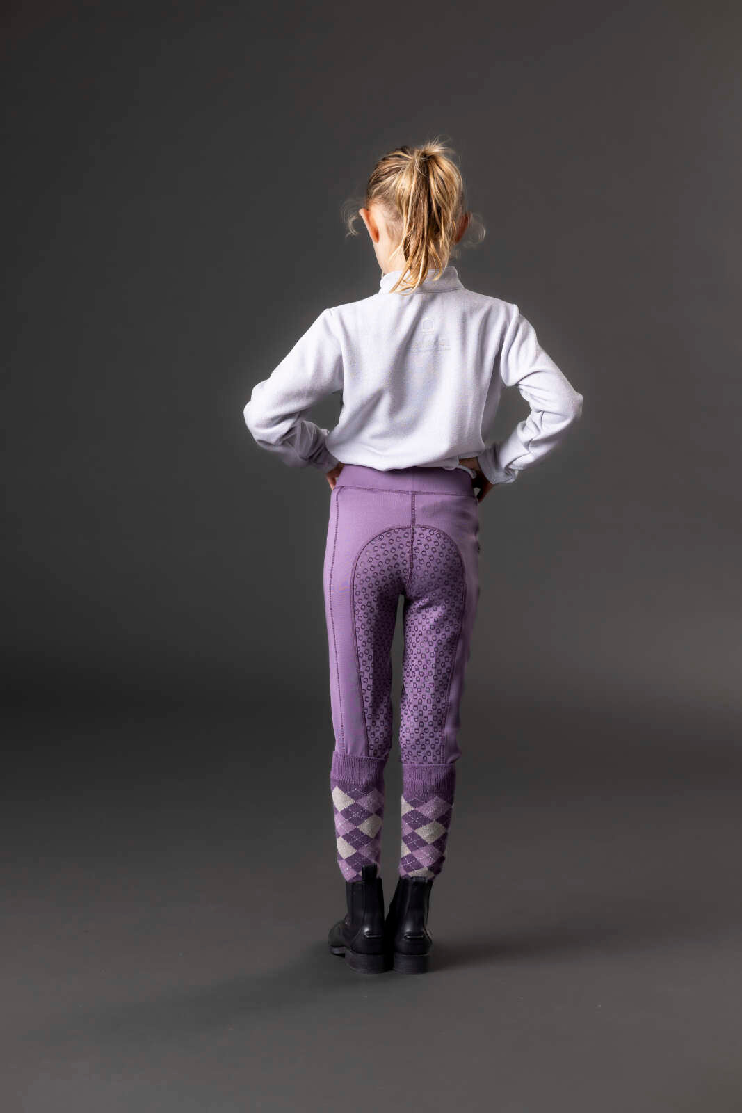 Equipage Shimmer half-zip langærmet ridebluse