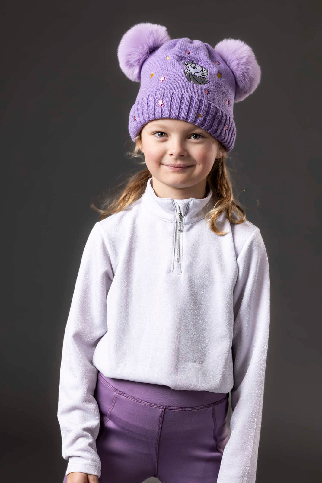Equipage Shimmer långärmad ridskjorta med half-zip