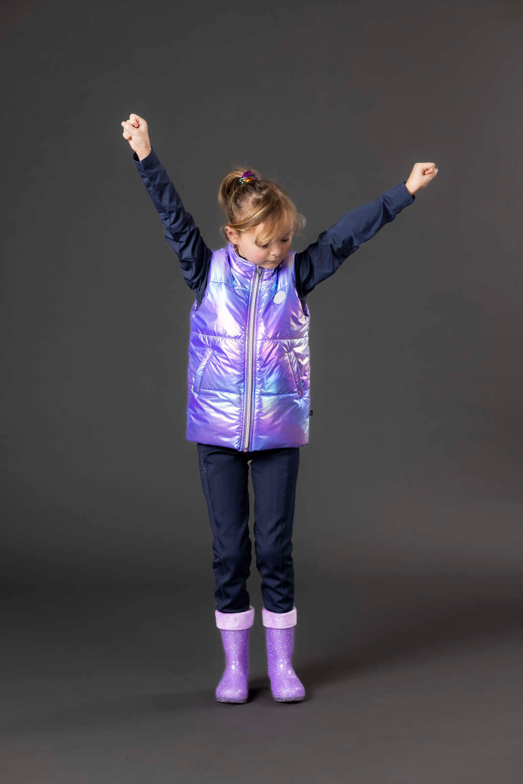 Equipage Light glitter wellies for kids